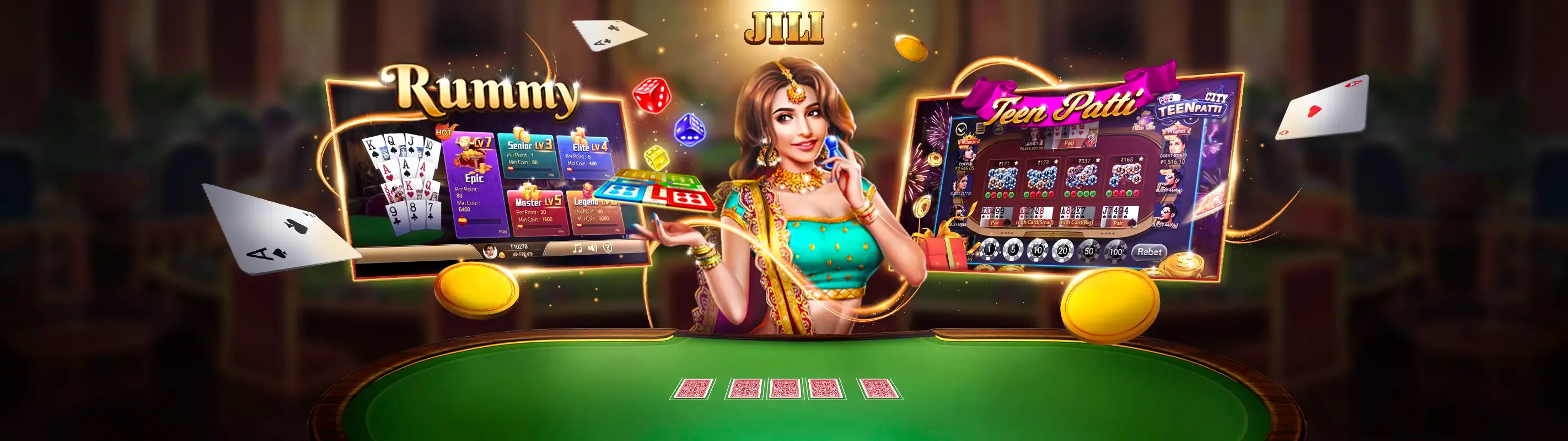 Giao diện đăng nhập jili game an toàn với biểu tượng tiền vàng và các trò chơi hấp dẫn
